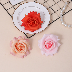 Fleur artificielle haut de gamme de style coréen, rose hibiscus en soie, faite à la main, de haute qualité, pour mariage ou salon - Product Image 3
