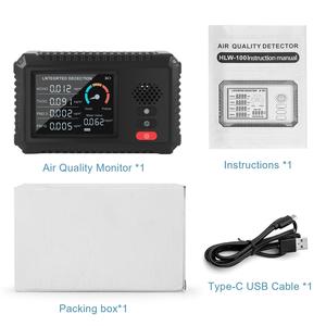 Moniteur de qualité de l'air HLW-101 5 en 1, Aiment 5 en 1 Détecteur multifonctionnel de CO2 Moniteur de dioxyde de carbone - Product Image 2