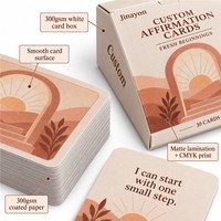 Jeu de cartes d'affirmation personnalisé « Début de Vie Nouvelle » – 30 cartes positives et encourageantes 57x87mm pour la réflexion et les cadeaux