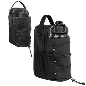 Fitness Oxford Polyester Casual Gym Sling <b>Bag</b> Zipper Closure Soft Handle Adjustable Strap Unisex Lightweight Multi-Functional - Product Image 1