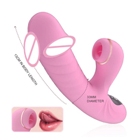 Vibrateur à succion et à poussée pour femmes, stimulateur clitoridien LCDTouch, godemiché télescopique chauffant, jouet sexuel en silicone étanche