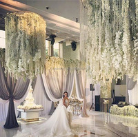 Dekorasi Pernikahan Bunga Gantung Wisteria Buatan Murah