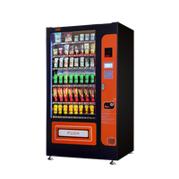 Distributeur automatique de collations de grande capacité le plus vendu, de haute qualité, peut vendre des collations et des boissons, marché des distributeurs automatiques