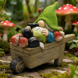 Decoración creativa de resina para exteriores, estatuas de <span class=keywords><strong>gnomos</strong></span> resistentes a la intemperie para adorno de jardín y Patio - Product Image 1