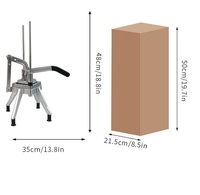 Hoge kwaliteit 1/2 inch commerciële aluminium handmatige groentehakker/snijder met roestvrijstalen mes, multifunctioneel, eenvoudig in gebruik