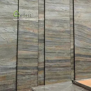 Panel de piedra para pared, revestimiento de piedra flexible y ultrafina, 2mm, bosque ardiente, sala de estar