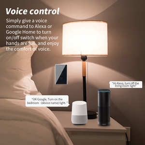 Tuya thông minh Wifi Glass cảm ứng tường chuyển đổi 110V/220V nhà mà không cần trung tính hỗ trợ Google Home & Alexa NFC Mạng 10A Max hiện tại - Product Image 5