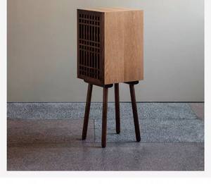 Nuevo Gabinete de Tinta de Madera Estilo Chino, Gabinete Pequeño de Roble Rojo con Tres Niveles y Estantes Laterales Móviles de Nogal Negro YJ YJ001 - Product Image 6