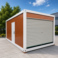 Garage extérieur, entrepôt, maison préfabriquée, conteneur préfabriqué en kit, maison modulaire portable 20 pieds 40 pieds