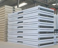 Maisons conteneurs préfabriquées pliables de type Z à montage rapide et emballage plat, utilisables temporairement