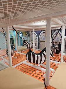Aire de jeux intérieure pour enfants de 130 m², équipement de terrain de jeu de 4,5 m, ensemble de jeux intérieurs - Product Image 4