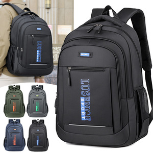 Lusence Sport <b>Backpack</b> <b>Large</b> Capacity Unisex Casual Travel Laptop Bag Business <b>School</b> Use Black Gray Military Green Navy Blue - Product Image 1