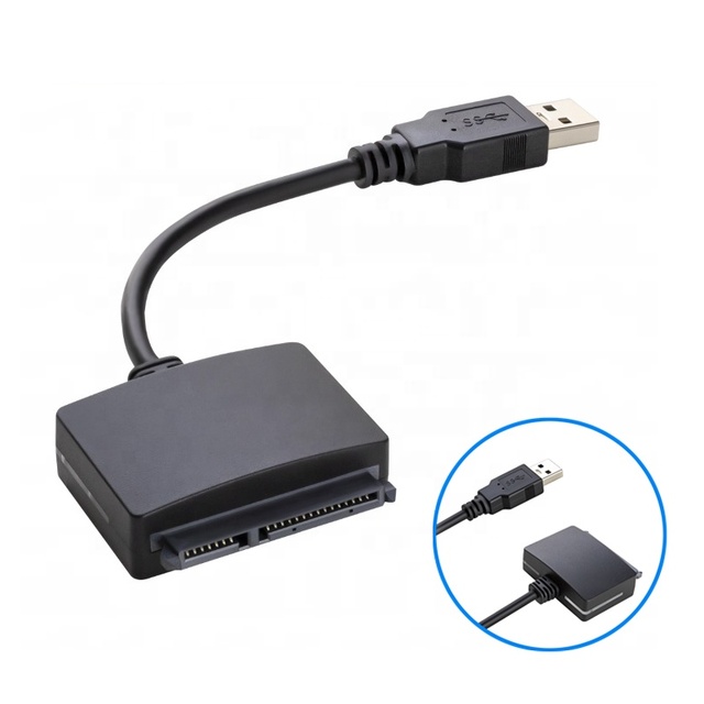 Promotional 2.5 Inch USB 3.0 SATA III Cable PVC Jacketed SATA Hard Disk Drive Cable for Data Transfer and Power Supply SSD HDD
