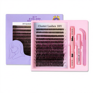 Kit <span class=keywords><strong>de</strong></span> dépose <span class=keywords><strong>de</strong></span> colle pour <span class=keywords><strong>cils</strong></span> DIY <span class=keywords><strong>à</strong></span> livraison rapide, extensions <span class=keywords><strong>de</strong></span> <span class=keywords><strong>cils</strong></span> individuels naturels faits <span class=keywords><strong>à</strong></span> la main 0,07 mm, courbure D - Product Image 1