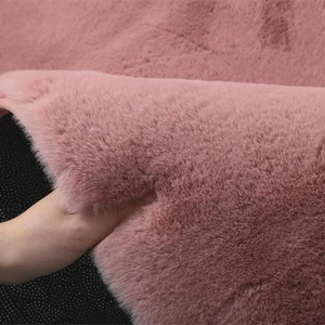 Alfombra Moderna de Piel Sintética de Lujo, Alfombra Súper Suave y Esponjosa para Dormitorio, Sala de Estar, Color Sólido, Lavable a Máquina, para Sofá, Balcón - Product Image 1