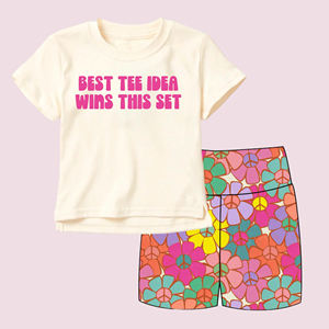 GSSO3509 Conjunto de ropa infantil de verano para niña, con estampado de estrellas y sombrero de vaca colorido, venta al por mayor, conjunto de ropa infantil de manga corta para niña - Product Image 6