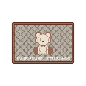 Tappetino <span class=keywords><strong>da</strong></span> <span class=keywords><strong>bagno</strong></span> in gomma Non SlipThin tappeti <span class=keywords><strong>da</strong></span> <span class=keywords><strong>bagno</strong></span> adatti sotto la porta ad asciugatura rapida con superficie in finta pelle scamosciata <span class=keywords><strong>marrone</strong></span> tappetini - Product Image 6