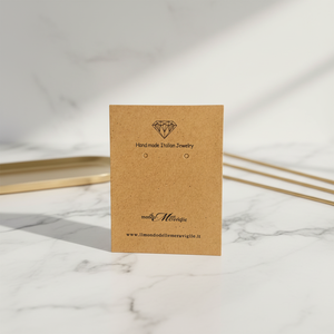 ป้ายติดต่างหูแบบกระดาษเคลือบพิมพ์ลายทอง <span class=keywords><strong>DELON</strong></span> Design พร้อมเคลือบฟิล์ม พิมพ์สกรีน สำหรับแสดงสินค้าเครื่องประดับ - Product Image 3