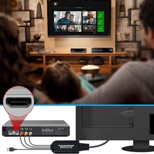 <span class=keywords><strong>Adaptador</strong></span> <span class=keywords><strong>HDMI</strong></span> <span class=keywords><strong>a</strong></span> AV 1080P, Convertidor <span class=keywords><strong>HDMI</strong></span> <span class=keywords><strong>a</strong></span> RCA CVBs para TV Stick, Roku, Android TV Box, Reproductor <span class=keywords><strong>de</strong></span> DVD, Compatible con PAL/NTSC, Negro - Product Image 4