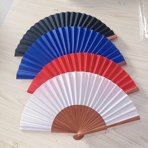 Tùy Chỉnh 23Cm Sắt Bằng Gỗ Tre Gấp <span class=keywords><strong>Fan</strong></span> Dân Gian Nghệ Thuật Phong Cách Xách Tay Cho Kinh Doanh Quà Tặng Khắc Tây Ban Nha Rave Tay Quạt Vải - Product Image 2
