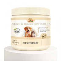 Complément alimentaire pour chiens : Soulagement des allergies, soin cutané anti-démangeaisons, soutien immunitaire, haute teneur en protéines, absorption rapide, comprimés à mâcher souples, vitamines