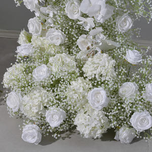 Y-I026 Vente en gros d'arche de fleurs artificielles en gypsophile, toile de fond de gypsophile, fleurs artificielles pour décoration de mariage - Product Image 3