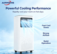 Climatiseur mobile Airwens 12000 BTU, climatiseur portable 220V 50Hz, refroidissement et chauffage, faible bruit