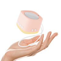 Máquina de Sonido Portátil Recargable, Eléctrica, Ajustable, Impermeable, de ABS+PC, Mini, para Viajes y Sueño, con Luz Nocturna Ámbar y 16 Sonidos Naturales