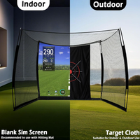 Simulateur de golf portable Projection Golf SmartScreen Multi-Sport 10x8FT avec cadre en polyester et métal pour extérieur/intérieur