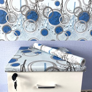 Autocollant mural décoratif en <span class=keywords><strong>rouleau</strong></span> Jinyi imperméable personnalisé à motifs floraux pour salle de bain, chambre, <span class=keywords><strong>cuisine</strong></span>, <span class=keywords><strong>crédence</strong></span> et comptoir en verre - Product Image 3