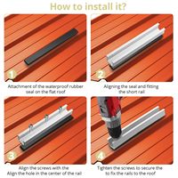 Rel Aluminium Alloy Mini Soeasy untuk Sistem Pemasangan Panel Surya di Atap Logam