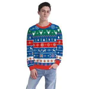 FEA Navidad tejer patrones hombres niños bebé personalizado suéter de Navidad