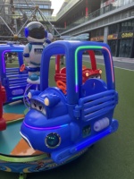 Tragbare Outdoor-Allround-Kinderkarussellbahn mit Höhenverstellung, Geeignet für Supermärkte und Einkaufszentren