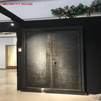Puerta Pivotante Exterior de Aluminio Moderna y de Lujo para Entrada Principal Comercial, Aislamiento Térmico, Impermeable, Garantía de 5 Años, para Centros Comerciales y Hoteles