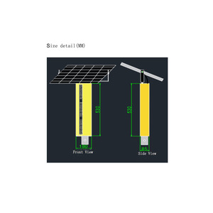 Luz de borde de advertencia de lámpara de contorno de flash síncrono recargable con energía solar de fábrica - Product Image 4