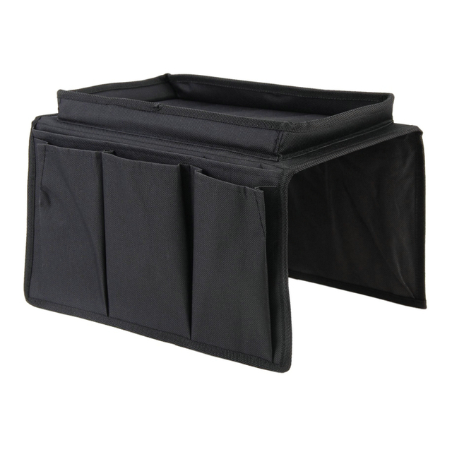 Remote Control Magazines Anti Slip Hanging Chair Couch Arm Sofa Armrest Tray Organizer With Organizer 4 Pockets