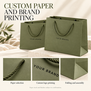 Bolsas de Papel de Lujo Personalizadas con Logotipo y Asas de Cuerda para Boutique de Ropa, Regalos, Souvenirs y Empaquetado al por Mayor - Product Image 5