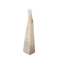 Pochette à bec de recharge en papier kraft biodégradable écologique pour savon liquide, huile pour le corps, lotion, crème pour les mains, emballage de soins de la peau