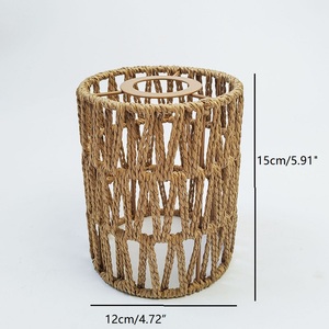 <span class=keywords><strong>Paralume</strong></span> in <span class=keywords><strong>Corda</strong></span> di Carta Ecologica Fatto a Mano 2026 per Lampada a Sospensione da Interno, Ricambio Intrecciato per Lampadario - Product Image 5