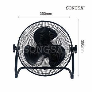 Ventilatore da Pavimento Elettrico Portatile <span class=keywords><strong>in</strong></span> <span class=keywords><strong>Metallo</strong></span> da 12 Pollici, Industriale, per Uso Esterno e Domestico, Potente, a Risparmio Energetico, Ricaricabile con Energia Solare - Product Image 3