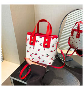 Bolso de Mano Tipo Cubo Cherry 2025, Nuevo Bolso de Hombro Cruzado Moderno para Mujer, Lindo, Versátil, con Cierre de Cremallera, para Otoño y Primavera - Product Image 4
