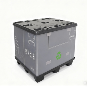 Bán buôn tùy chỉnh có thể gập lại nhựa <span class=keywords><strong>Pallet</strong></span> hộp thùng hộp đóng mở <span class=keywords><strong>Pallet</strong></span> container hậu cần lưu trữ - Product Image 2