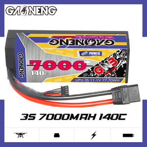 GNB GAONENG 7000MAH 3S 11.1V 140C XT90 RC แบตเตอรี่ลิโป้ 1:10 1:8 สเกล RC รถเคสแข็งแบบมีสาย - Product Image 2