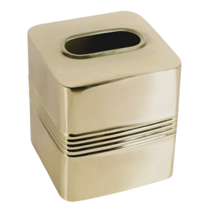 Caja de pañuelos de Metal decorativa, encimera de cocina, sala de estar, multiusos, Metal, acabado dorado, forma cuadrada, servilletero de mesa - Product Image 5