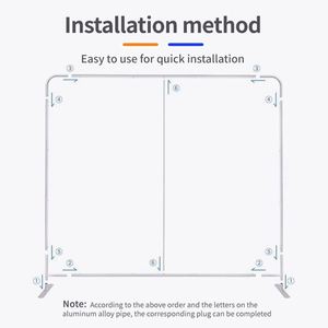 Stand de Exhibición Publicitario Portátil Personalizado con Pancarta de Poliéster para Ferias Comerciales y Eventos Corporativos - Resistente a la Intemperie - Product Image 3