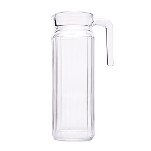 Bouteilles d'eau cantine en verre en bref Ewer avec couvercle, pichets de stockage de boissons, bouteilles de refroidissement pour vaisselle en verre, bouilloires - Product Image 5