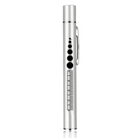 Lampe torche LED rechargeable en acier inoxydable, double lumière jaune et blanche, indice de protection IP65, design ultra-fin, autonomie 6-8h, pour infirmières et personnel hospitalier