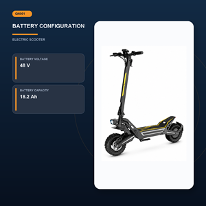 Trottinette électrique pour adultes 1200W, batterie 48V 18.2Ah, autonomie 50KM, vitesse 55KMH, pneus pneumatiques de 11 pouces, freins à disque doubles, entrepôt Europe - Product Image 4