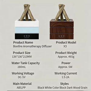 Difusor de Aceites Esenciales Ultrasónico de Plástico con Control Remoto y Luz Nocturna para Hogar, Auto y Hotel - Product Image 4