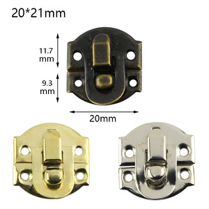 Ingot Buckle 20x21mm Carbon Steel Plated Durable Wooden <b>Box</b> Hook <b>Lock</b> Panel Buckle - Product Image 1